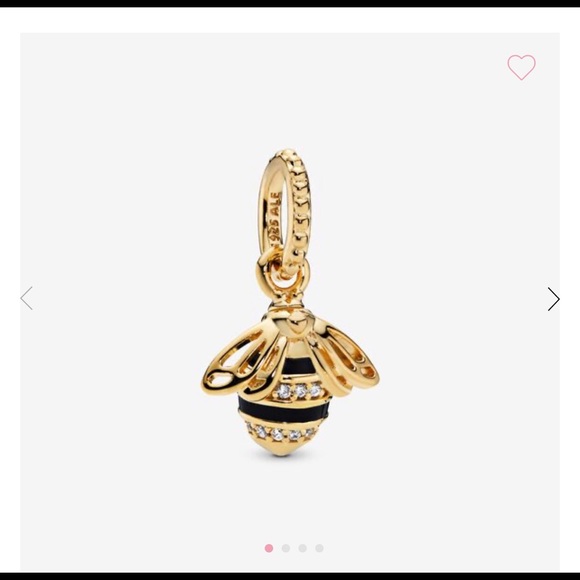 Pandora Jewelry - Pandora 18k gold plated bee pendant with necklace